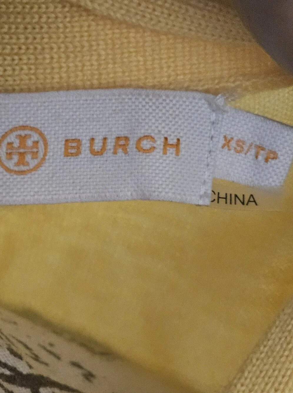 Tory Burch Yellow V-Neck Button Front Cardigan